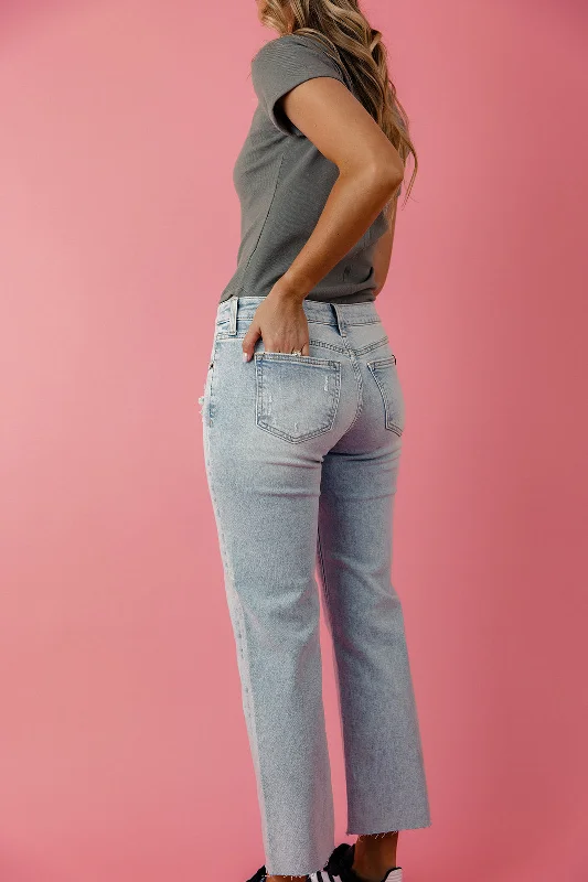 James Mid Rise Straight Jeans