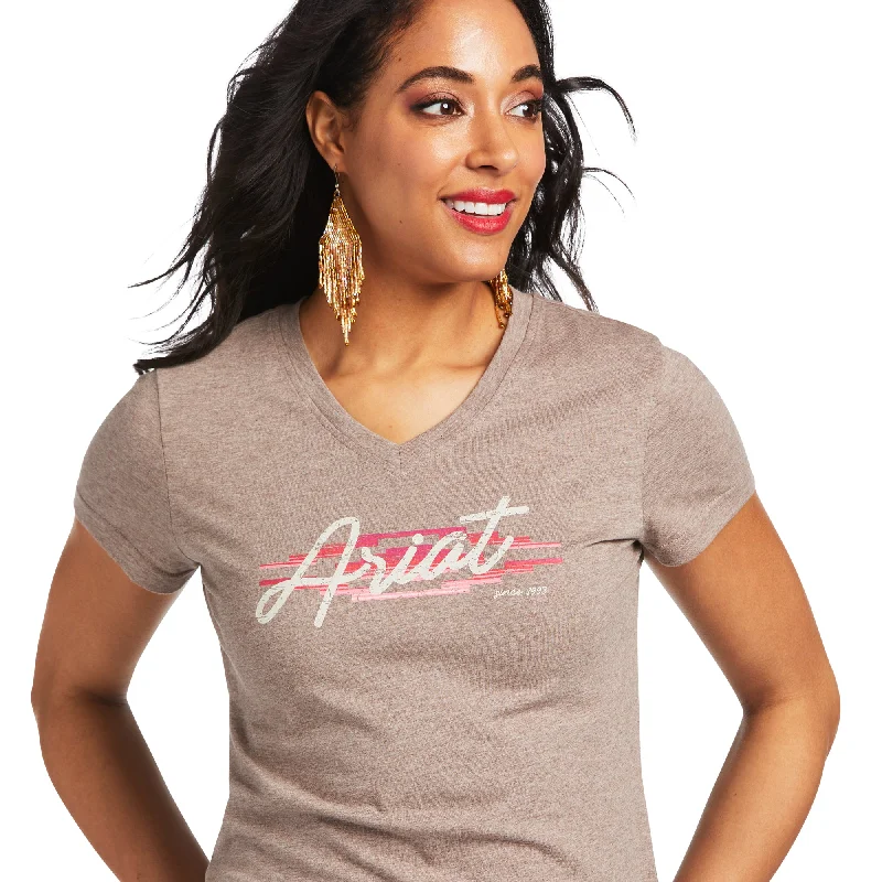 10039784 Ariat Women's REAL Logo Script Classic Fit Tee