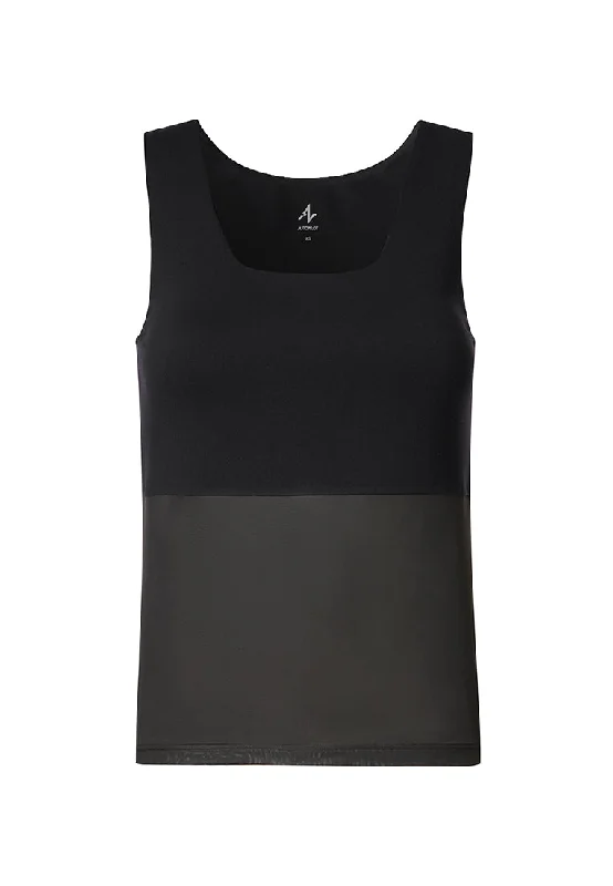 Thelma Mesh & Stretch Jersey Layering Tank