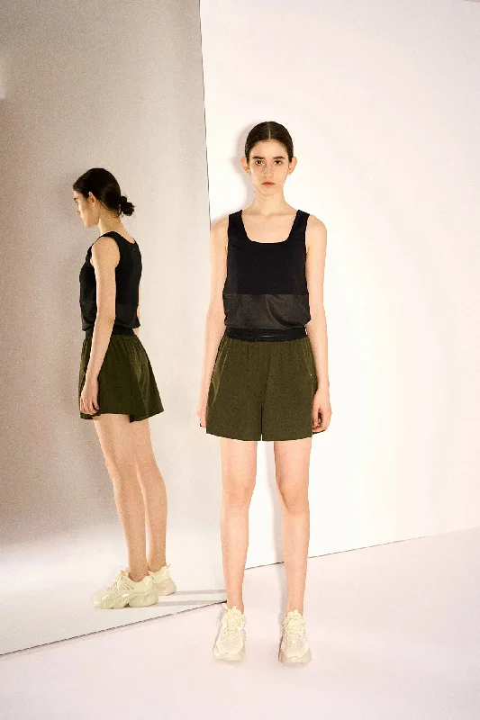 Thelma Mesh & Stretch Jersey Layering Tank