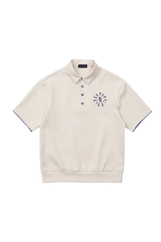 PURPLE BLOOD ARCH SYMBOL Polo HalfShirt