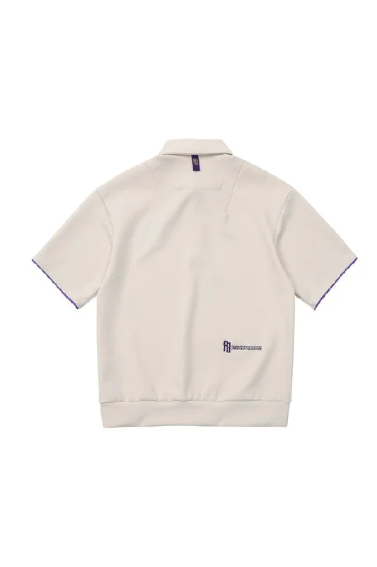 PURPLE BLOOD ARCH SYMBOL Polo HalfShirt