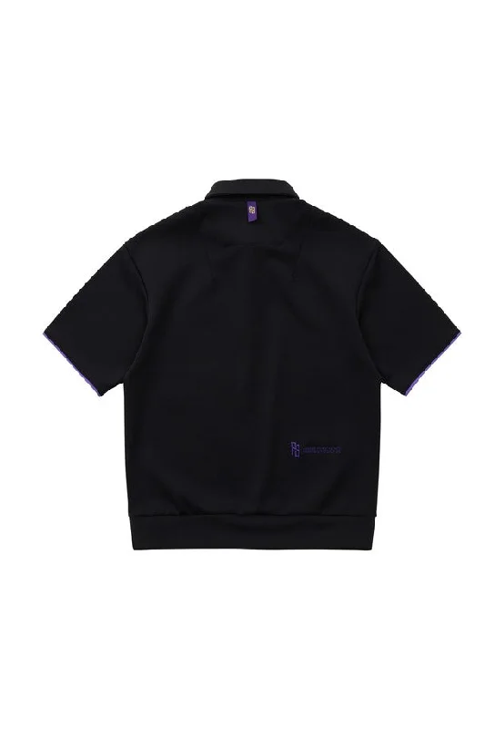 PURPLE BLOOD ARCH SYMBOL Polo HalfShirt