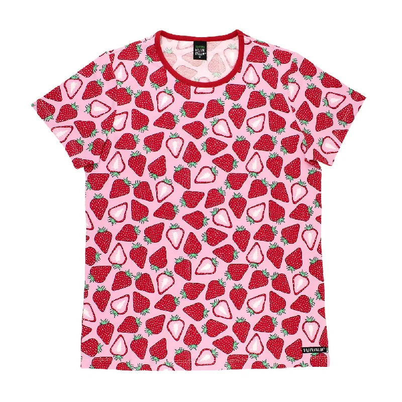 Adult's Strawberry Short Sleeve Shirt - 2 Left Size S & L