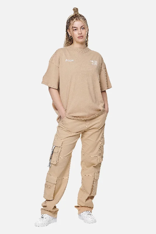 Airville Heavy Oversized Tee Washed Safari Sand