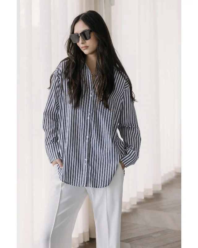 Alexandra Austin Shirt - Black Stripe