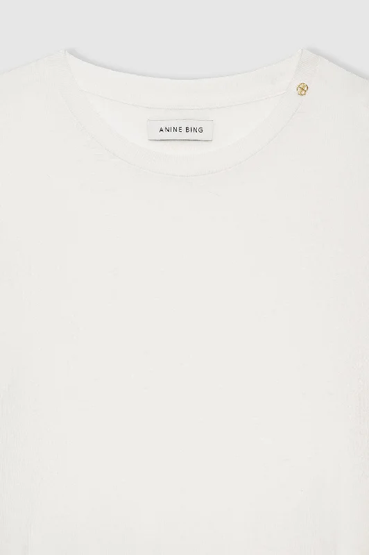 Amani Tee - Off White Cashmere Blend