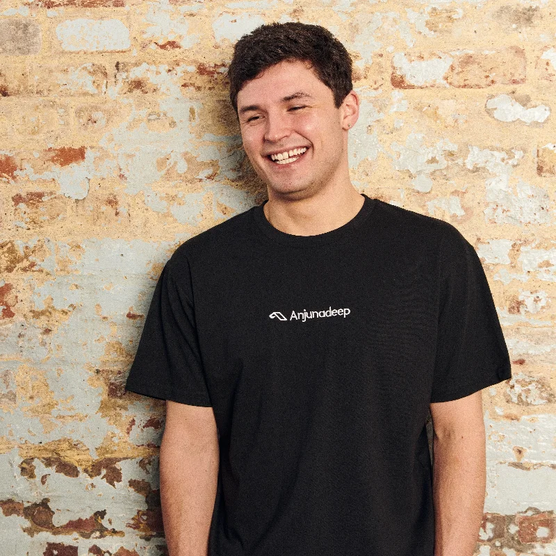 Anjunadeep Type Logo Tee / Black