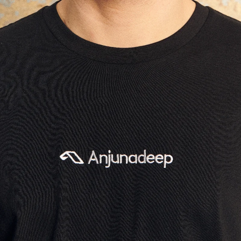 Anjunadeep Type Logo Tee / Black