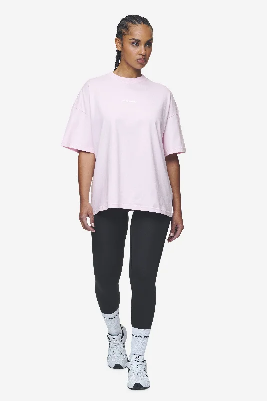 Arendal Logo Heavy Oversized Tee Washed Bubblegum White