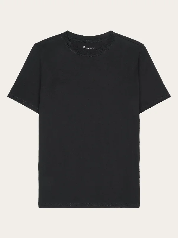 Basic pima cotton t-shirt - GOTS/Vegan - Black Jet