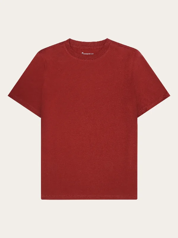 Basic pima cotton t-shirt - GOTS/Vegan - Fired Brick