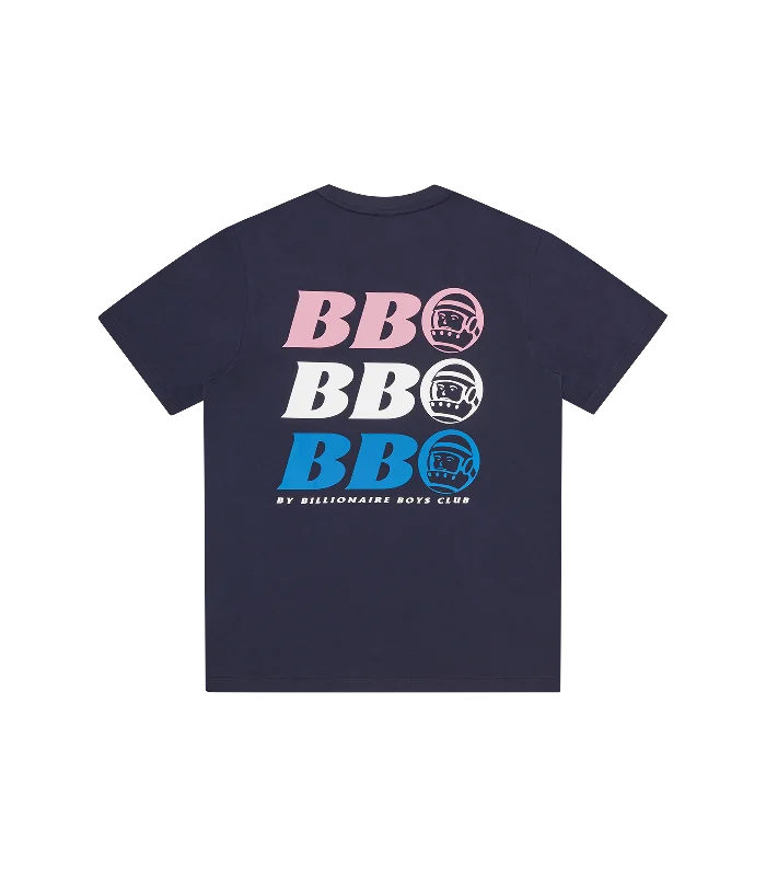 BB ASTRO REPEAT LOGO T-SHIRT - NAVY