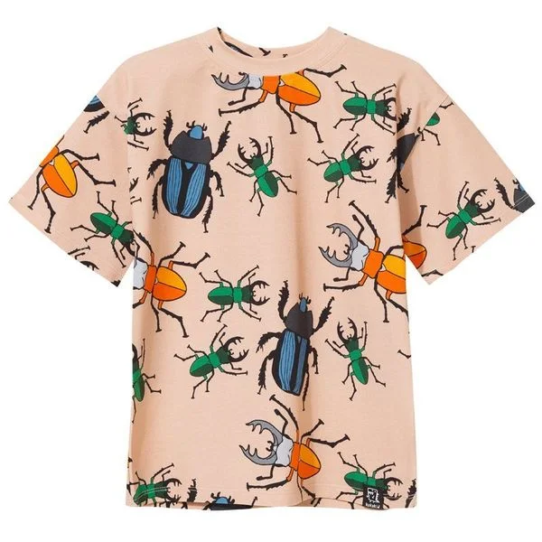 Beige Beetles Short Sleeve Shirt - 1 Left Size 8-10 years