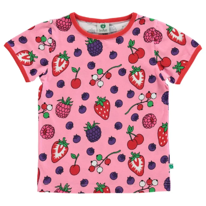 Berries Short Sleeve Shirt  in Sea Pink