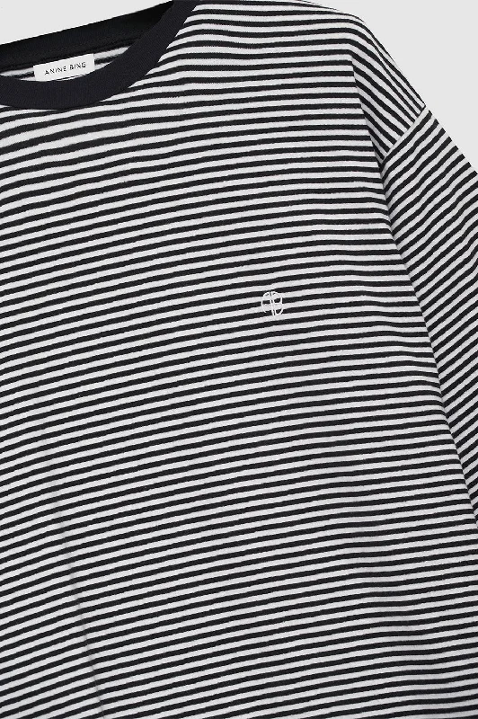 Bo Tee - Black And White Stripe