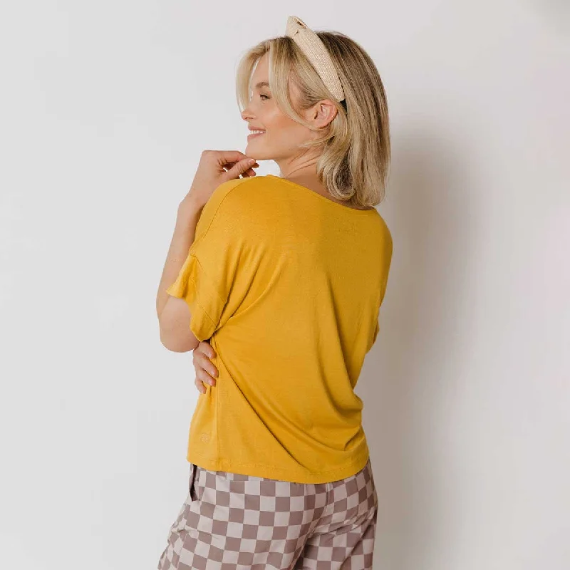 Boxy Tee, Mustard