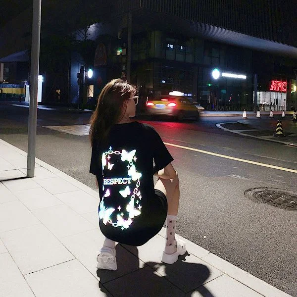 Butterfly reflective T-shirt yv31430