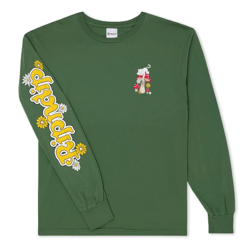 Caterpillar Garden Long Sleeve (Olive)