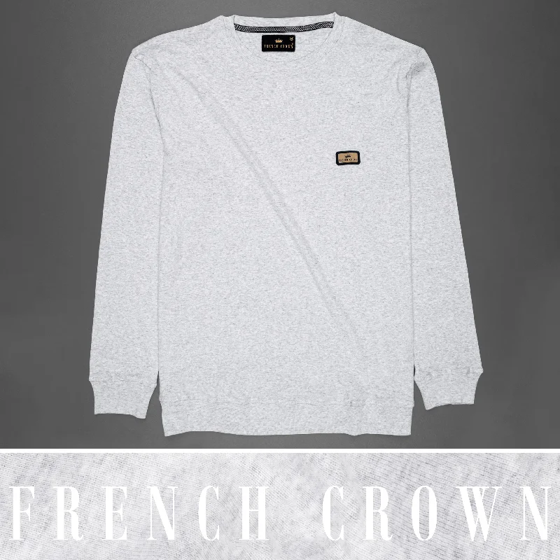 Celeste Grey  Full Sleeve Premium Cotton Jersey Sweatshirt