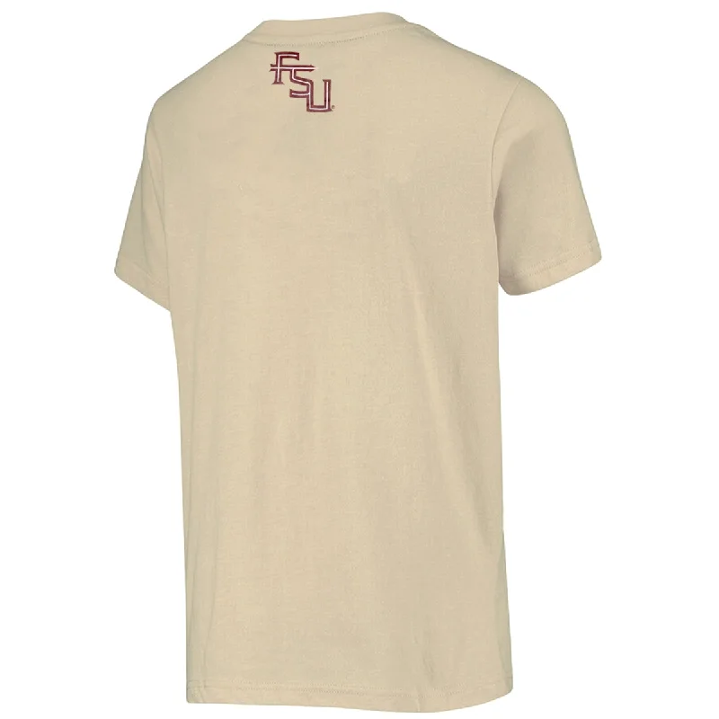 Colosseum Youth Florida State Seminoles/Seminole Logo Short Sleeve T-shirt - Vegas Gold