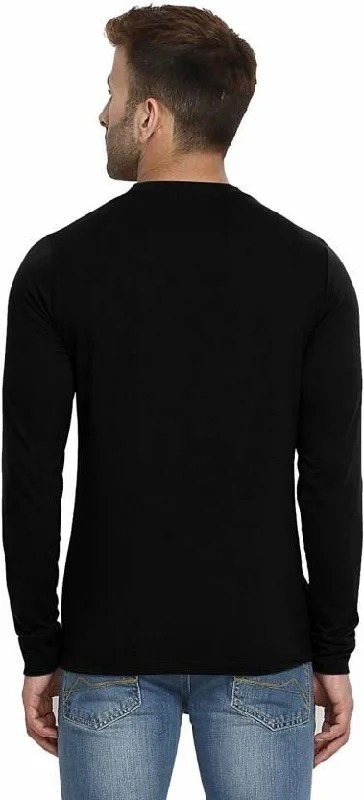 Cotton Solid Full Sleeves T-Shirt