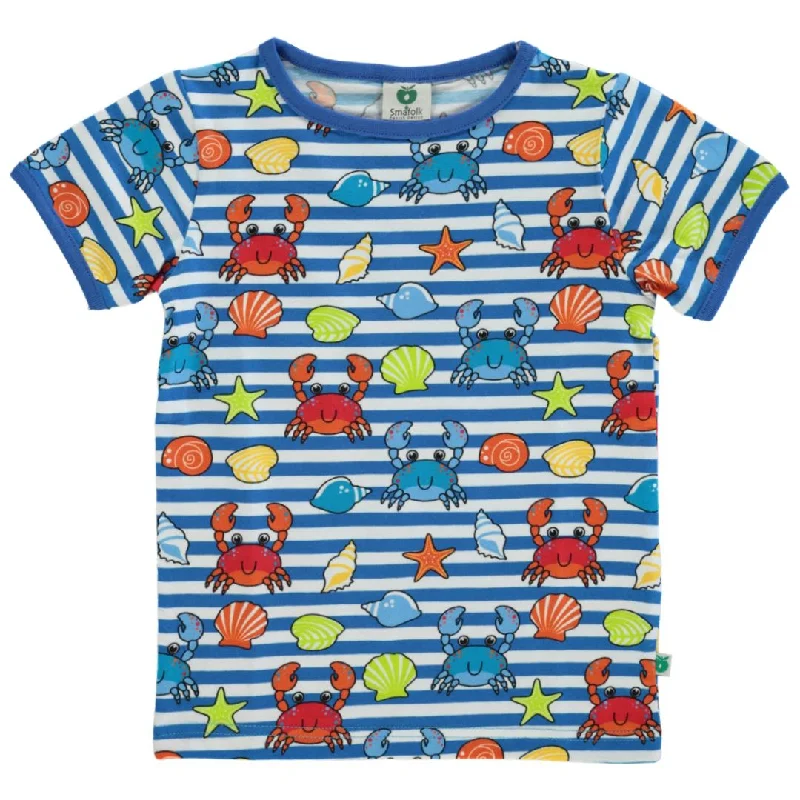 Crabs Short Sleeve Shirt  in Brilliant Blue - 2 Left Size 9-10 years