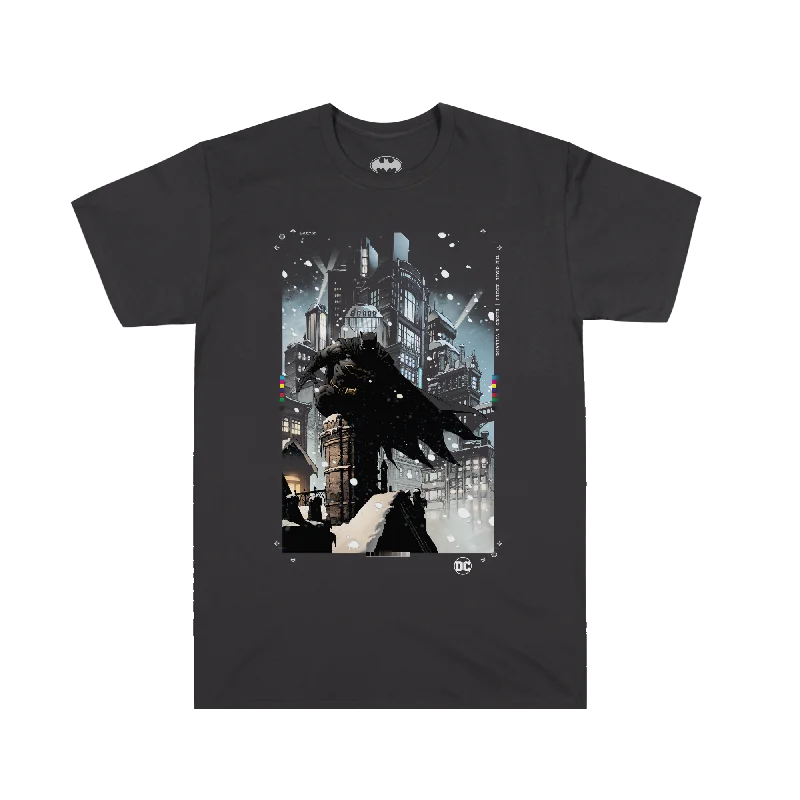 Batman Crouching  Charcoal Tee