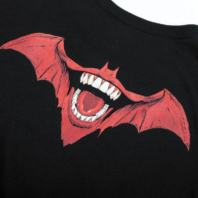 Batman & Joker Bats Mash-Up Black Long Sleeve Tee