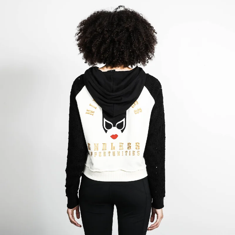 Catwoman Nine Lives Cropped Hoodie