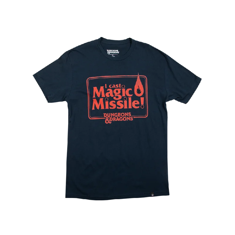 D&D Magic Missile Navy Tee