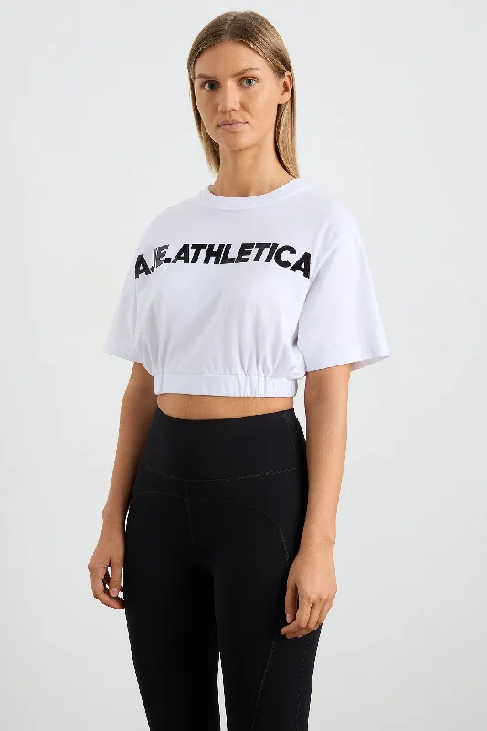 Elasticated Logo Crop Tee 105