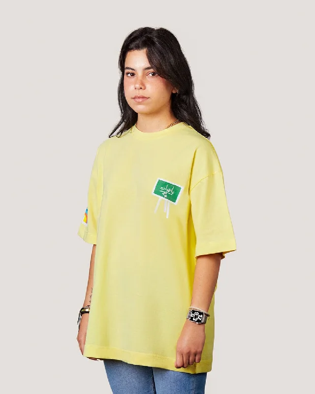 Ely Faker Faker Printed Oversized Tee