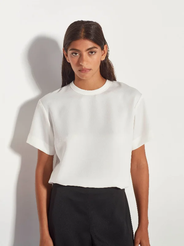 Fancy T (Luxe Crepe) White