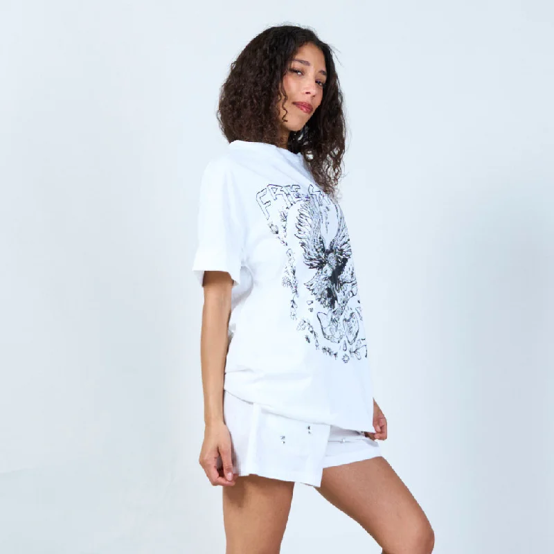 Free spirit eagle graphic tee wholesale