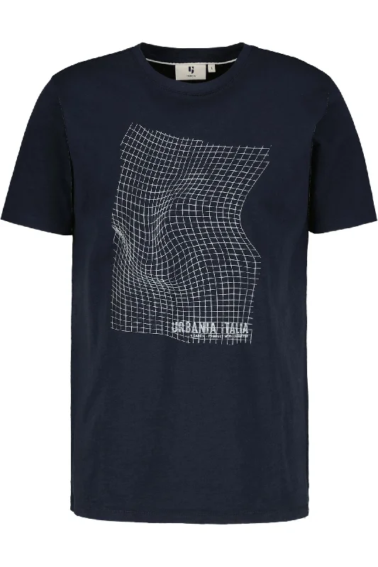 Garcia - Warped Grid T-Shirt - Dark Moon