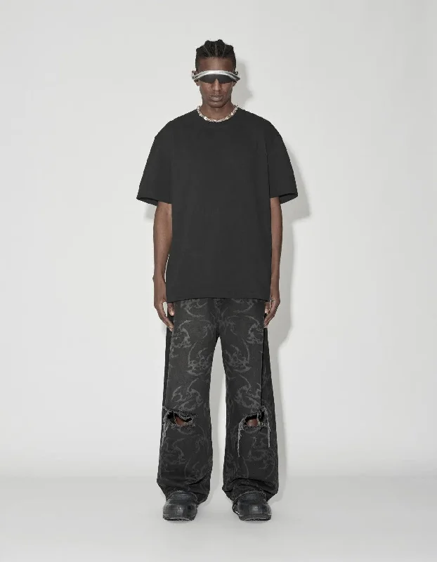 Han Kjøbenhavn Upside Down Boxy Tee S/S - Black