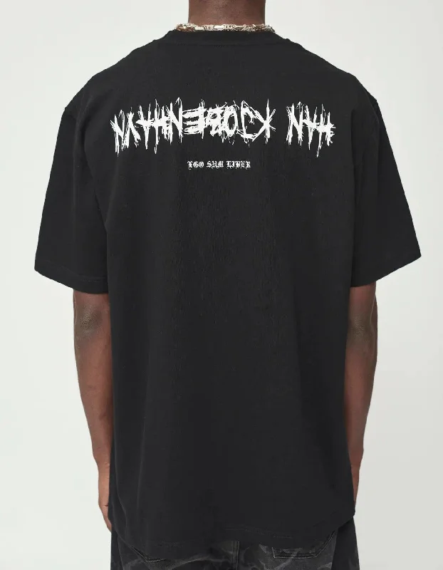 Han Kjøbenhavn Upside Down Boxy Tee S/S - Black