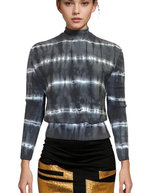 Hard Tail Long Sleeve Banded Top (Style T-216)