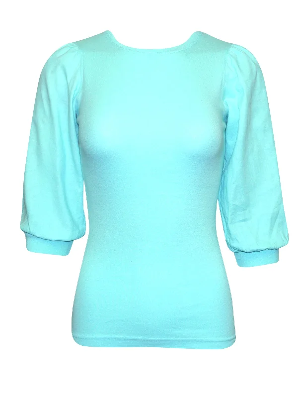 Hard Tail 3/4 Puff Sleeve Top (Style VG-199)