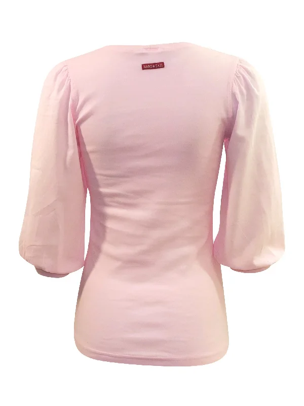 Hard Tail 3/4 Puff Sleeve Top (Style VG-199)