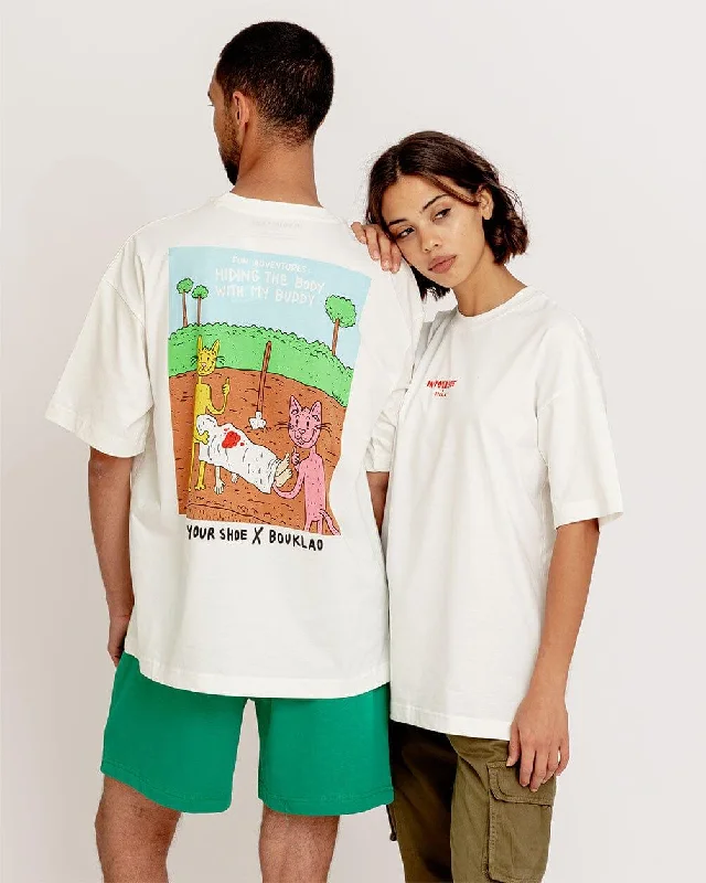 Hiding The Body Printed Oversized Tee