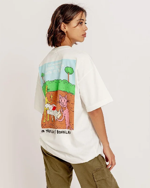 Hiding The Body Printed Oversized Tee