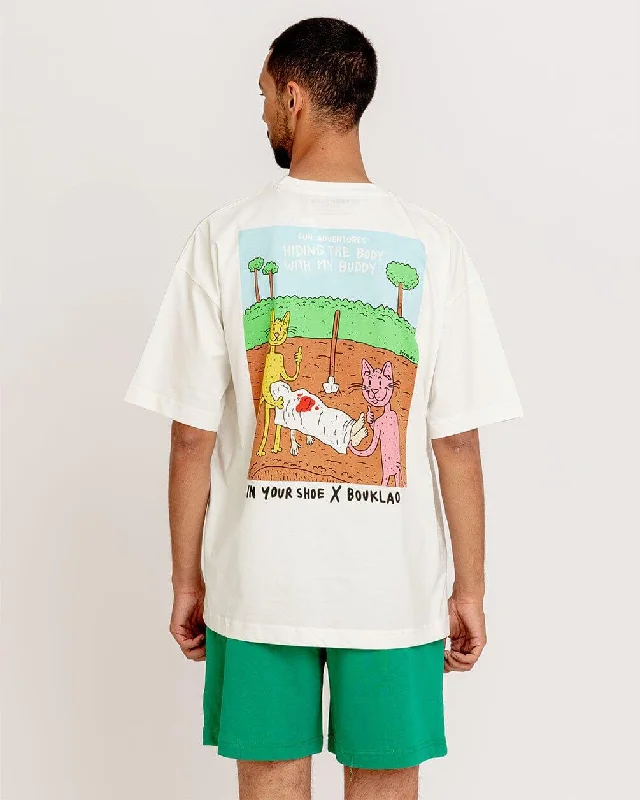 Hiding The Body Printed Oversized Tee