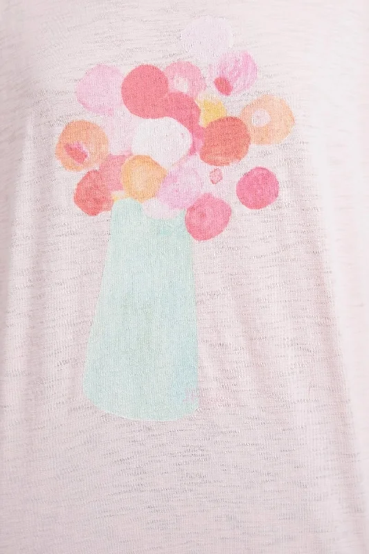 Elm Janey Floral Tee - Splendid Pink