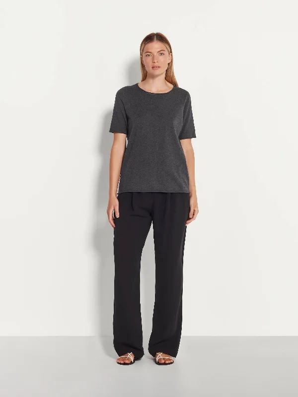 JHL Crew T (Fine Cotton Cashmere) Graphite