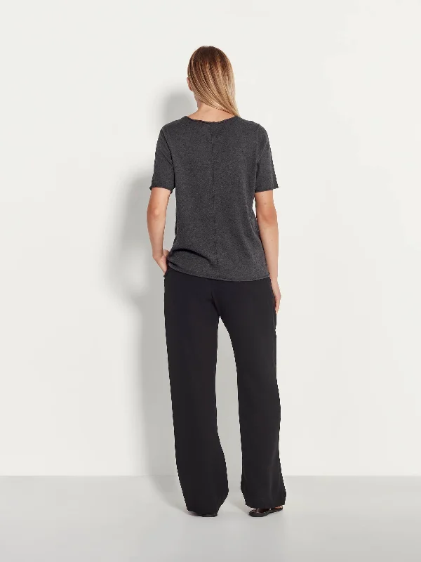 JHL Crew T (Fine Cotton Cashmere) Graphite