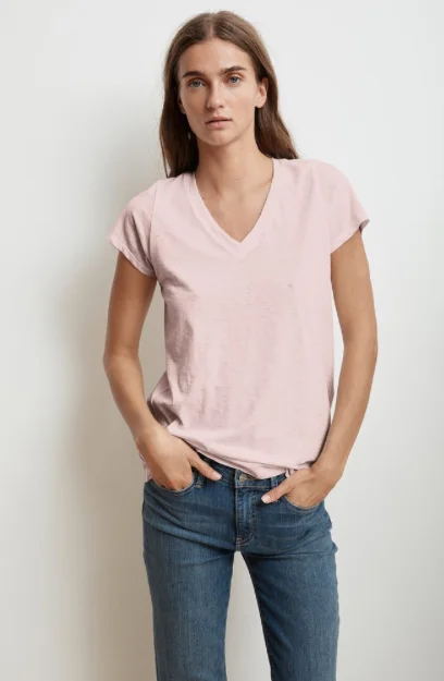 Jill Bubble V-Neck Tee