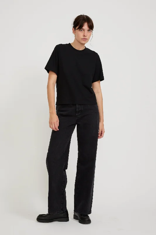 Juno Layer Tee Washed Black