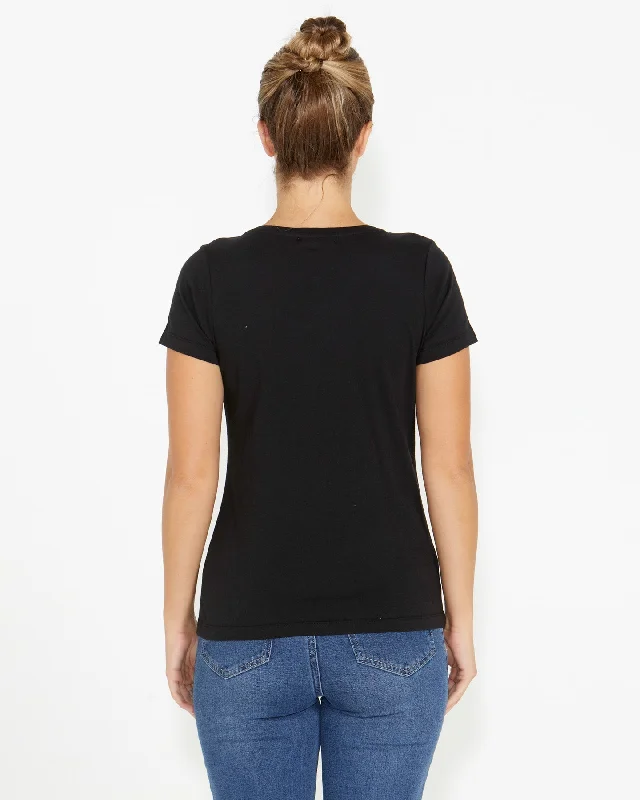 Kingsley Printed Tee - Black